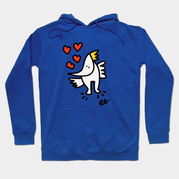 King of birds is giving love Hoodie by signorino